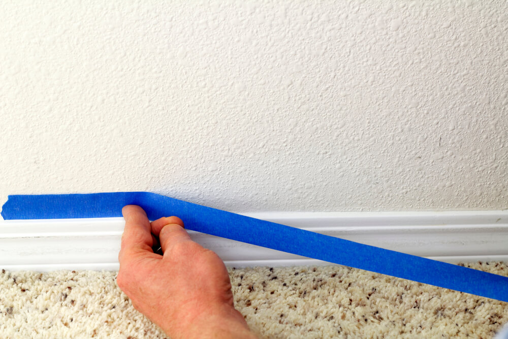 how to repair paint peeled off with tape
